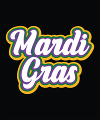 MARDI GRAS VECTOR TSHIRT DESIGN