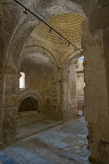 Fototapeta premium Byzantine Stone Arches and Columns Inside St. Nicholas Church, Demre, Turkey.