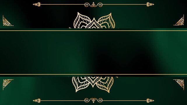 Soft Loop Supernova Lotus Mandala Gold Islamic Festival Background