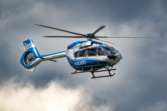 Airbus Helicopters H145 helicopter German Polizei in flight.