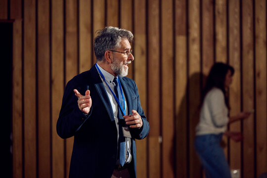 Presenter at a seminar