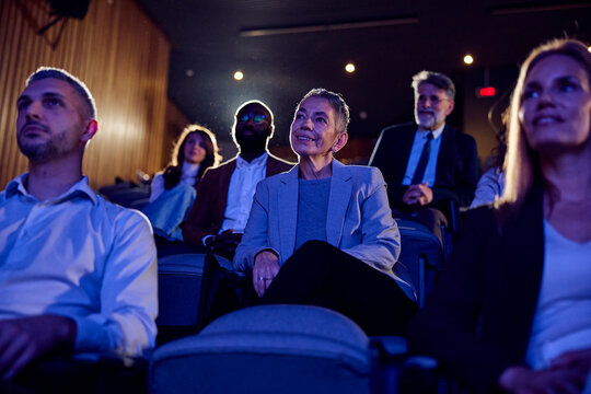 The crowd on a business forum