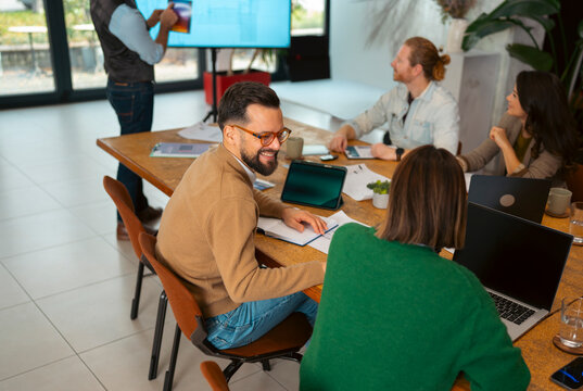 Creative team meeting