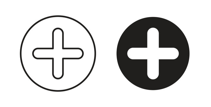 Add icon Thin Collection. Editable Stroke. Suitable for Websites