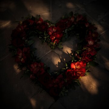 corazon, flor, rosa, rojo, ramo, naturaleza, amor, beldad, aislada, f&aacute;brica, valent&iacute;n, florecer, floral, regalo, romance, huerta, hojas, flora, hermoso, manojo, blanco