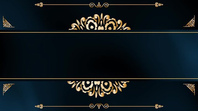 Subtle Motion Herbal Aura Pattern Gold Motion Background