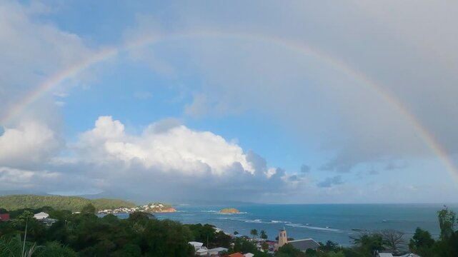 Vibrant Rainbow Over Tartane, Martinique