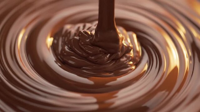 Rich Melted Chocolate Swirl, sweet indulgence concept