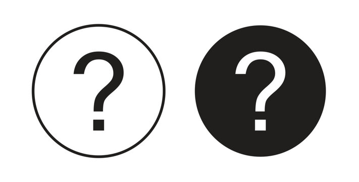 Interrogation icon Thin Collection. Editable Stroke. Suitable for Websites