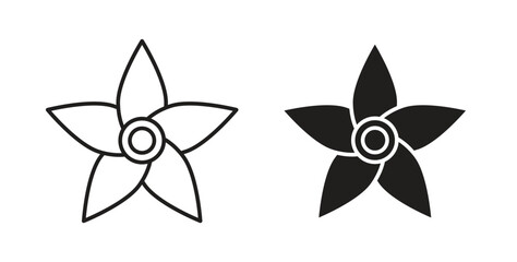 Obraz premium Jasmine icon Thin Collection. Editable Stroke. Suitable for Websites