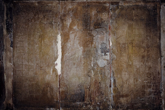 Ancient Mayan Hieroglyphs Palenque