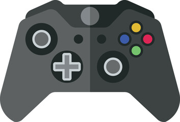 Modern gamepad. Video arcade joystick cartoon icon © MicroOne