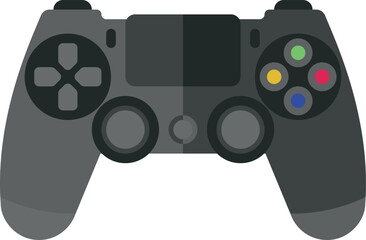 Console gamepad. Electronic gaming symbol. Play icon © MicroOne