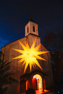 Radiant Star Above Chapel