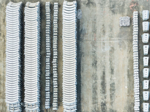 Precast Concrete Segments at Manufacturing Facility
