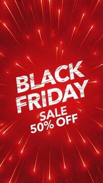 Black Friday sale discount advertisement.