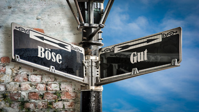 Signposts the direct way to Good versus Evil