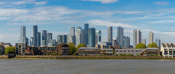 Isle of Dogs and Canary Wharf Skyline