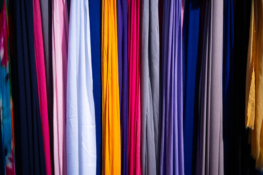 Colorful scarf in Marrakech