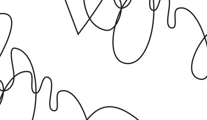 Abstract flowing black and white lines creating organic shapes, a minimalist artistic graphic for creative design projects