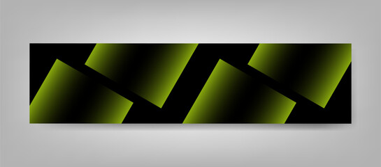 Modern Corporate LinkedIn Cover Background with Dark Green Gradient Geometric Design