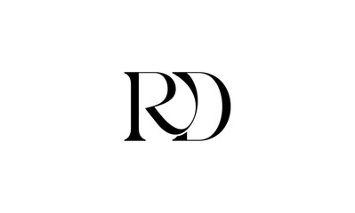 RD initial letters logo or RD monogram
