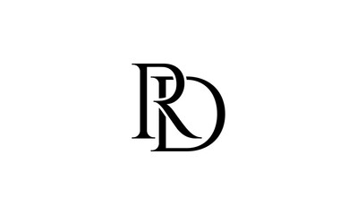 RD initial letters logo or RD monogram
