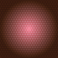 Red honeycomb pattern with gradient effect, texture background for website or presentation, overlay effect for mockup or banner