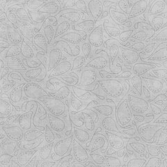 Red seamless paisley pattern with hand-drawn shapes and fabric texture. Classic ornamental design ideal for textiles, wallpapers and boho decor.