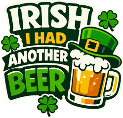 Fototapeta premium Funny St. Patrick's Day vector: 
