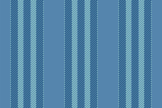 Vanufacture lines pattern texture, calm seamless vertical vector. Toat textile background fabric stripe in cyan and light colors.