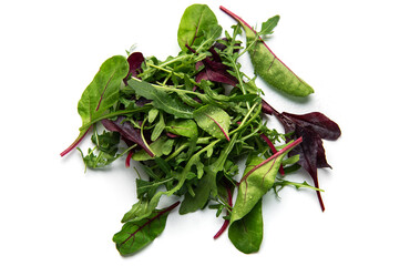Fresh mixed green salad leaves for healthy eating