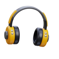 3d headphone illustration