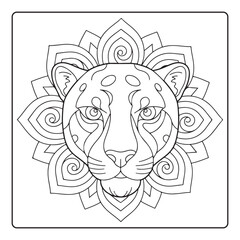 Obraz premium Cheerful Mandala Art for Coloring