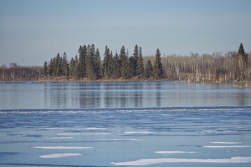 Astotin Lake in the Late Fall