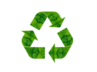 Obraz premium World Recycling Day Symbol with Leaves — Sustainability and Eco Recycling Icon (Transparent Background)