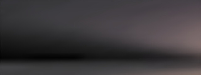 Obraz premium Abstract black gradient podium background, minimal empty 3D studio backdrop.