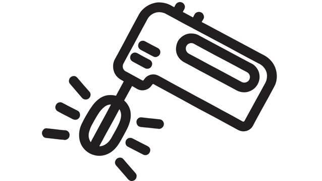Dremel rotary tool icon with spark effect in black line art style on white featuring DIY, crafting, grinding with cutting and engraving elements for drilling, minimalist projects, clean composition