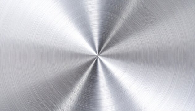 Radial brushed metal texture in concentric circles