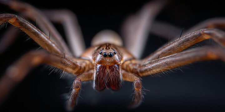 A close-up of a spider showcasing its features