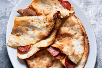 italian flatbread piadina street food