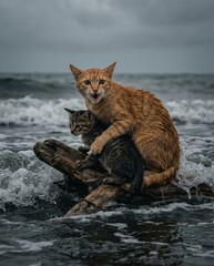 Emotional Animal Family Crisis Concept