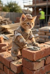 Funny Cat Builder Professional Photography