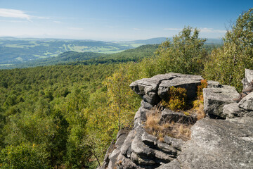 view from decinsky sneznik in bohemian switzerland