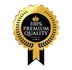 Top Premium Quality Gold Badge: Luxury Excellence Award Seal