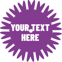 Editable Text Frame Placeholder with &ldquo;Your Text Here&rdquo; for Modern Design Layouts