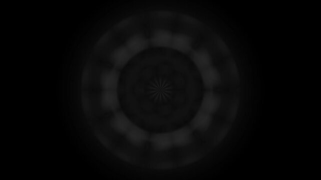 A dark, circular pattern radiates outward, creating a sense of depth and symmetry