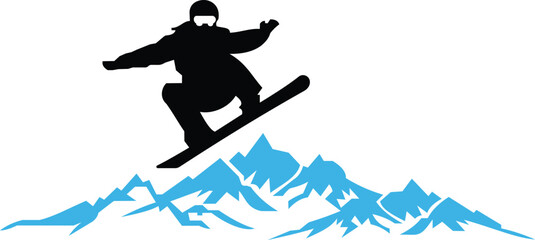Blue Snowboarder