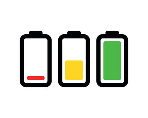 Battery charging icon. Vector illustration