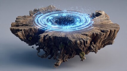 Levitating Island with Portal